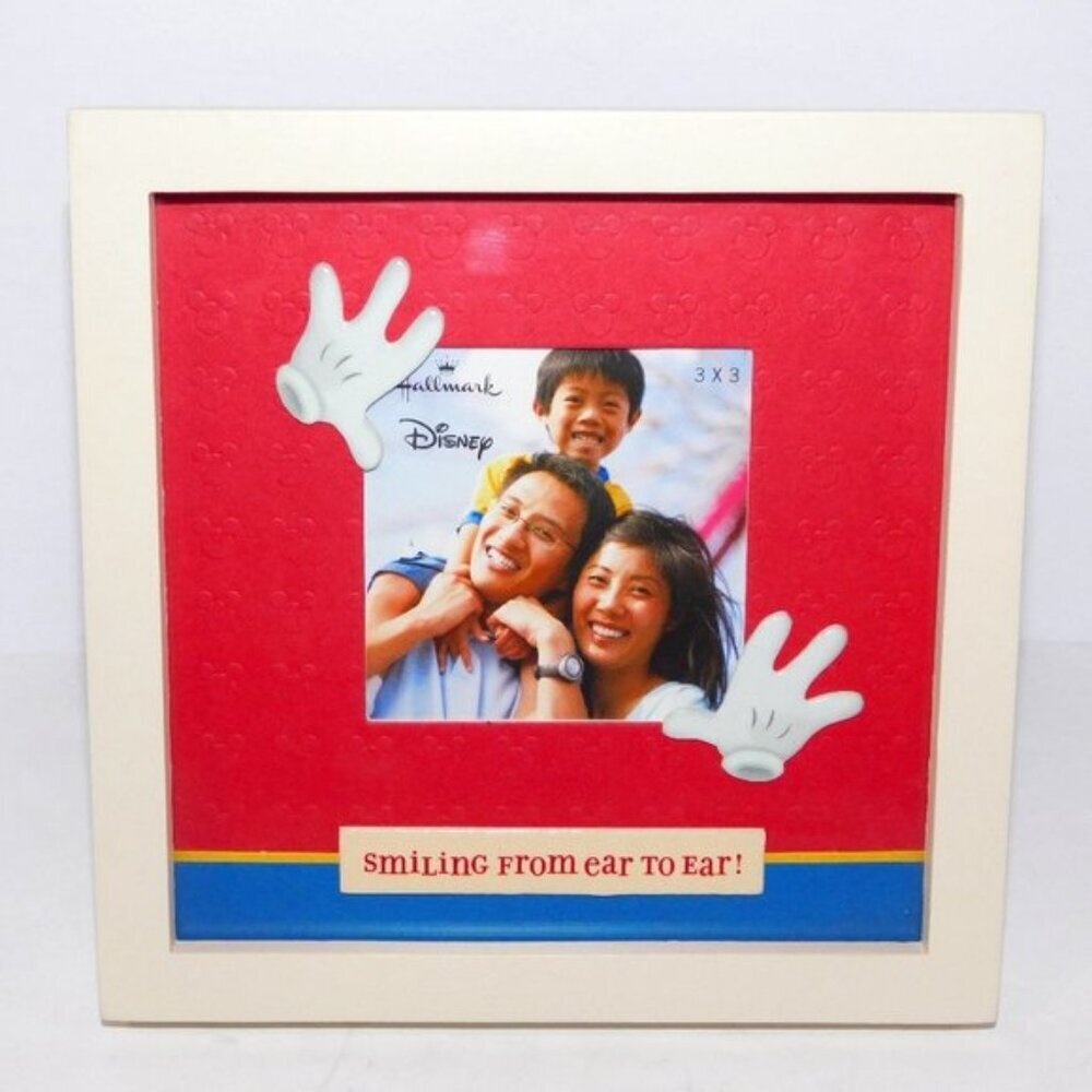 Hallmark Disney Mickey Mouse Smiling Ear to Ear Picture Frame 6.75" x 6.75"